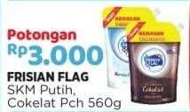 Promo Harga FRISIAN FLAG Susu Kental Manis Putih, Cokelat 560 gr - Alfamart