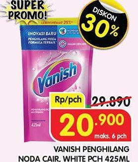 Promo Harga Vanish Penghilang Noda Cair Pink, Putih 425 ml - Superindo