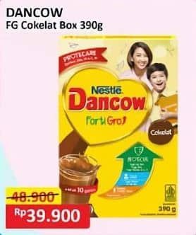 Promo Harga Dancow FortiGro Susu Bubuk Instant Cokelat 400 gr - Alfamart