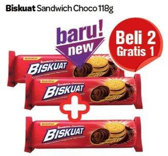 Promo Harga BISKUAT Sandwich Choco 118 gr - Carrefour