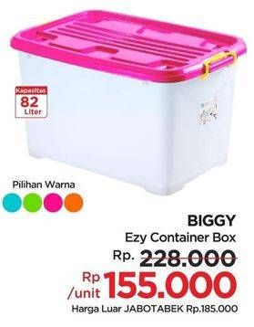Promo Harga Biggy Container Box Ezy 82 ltr - Lotte Grosir
