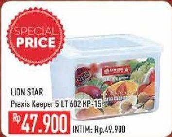 Promo Harga LION STAR Praxis Keeper KP-15 5 ltr - Hypermart