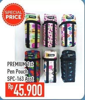 Promo Harga PREMIUM 1ST Pen Pouch Special SPC-163  - Hypermart