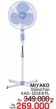 Promo Harga Miyako KAS-1618 Stand Fan  - LotteMart