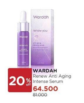 Promo Harga WARDAH Renew You Anti Aging Intensive Serum  - Watsons