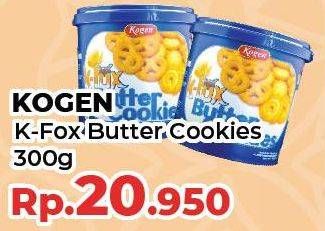 Promo Harga KOGEN K-Fox Butter Cookies 375 gr - Yogya