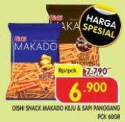 Promo Harga Oishi Makado Keju, Sapi Panggang 65 gr - Superindo