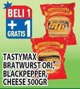 Promo Harga TASTYMAX Bratwurst Original/Blackpepper/Cheese 500gr  - Hypermart