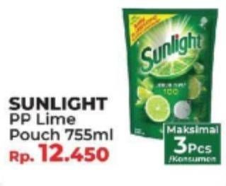Promo Harga SUNLIGHT Pencuci Piring Lime 755 ml - Yogya