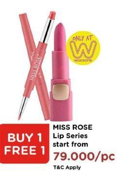 Promo Harga MISS ROSE Lip Series  - Watsons