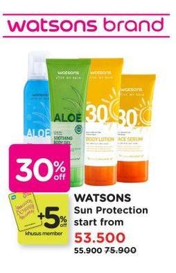 Promo Harga WATSONS Suncare Range  - Watsons