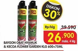 Promo Harga BAYGON Insektisida Spray Flower Garden 675 ml - Superindo