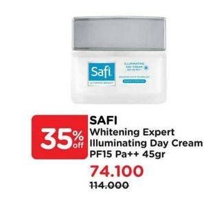 Promo Harga Safi White Expert Illuminating Day Cream 45 gr - Watsons