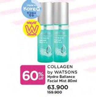 Promo Harga COLLAGEN BY WATSONS Hydro Balance Facial Mist 80 ml - Watsons