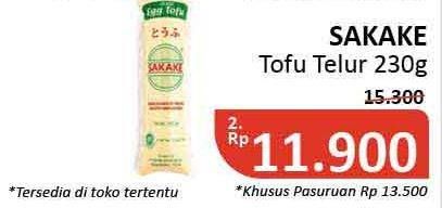 Promo Harga SAKAKE Tofu Telur 230 gr - Alfamidi