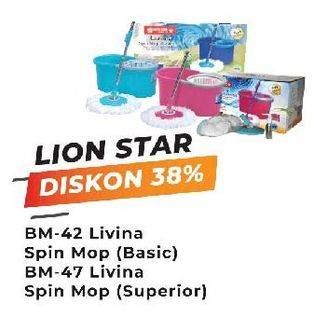 Promo Harga LION STAR Livina Spin Mop BM-42, BM-47  - Yogya