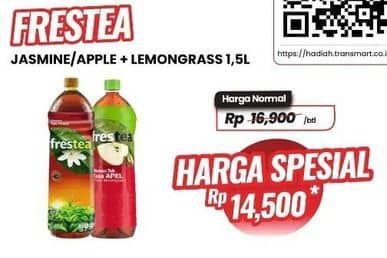 Promo Harga Frestea Minuman Teh Jasmine, Apple 1500 ml - Carrefour