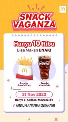 Promo Harga Snack Vaganza  - McD