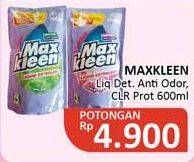 Promo Harga MAX KLEEN Liquid Detergent Anti Odor, Color Protector 600 ml - Alfamidi
