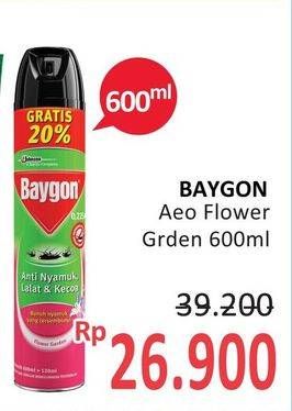 Promo Harga BAYGON Insektisida Spray Flower Garden 675 ml - Alfamidi