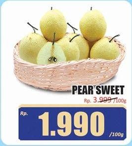 Promo Harga Pear Sweet per 100 gr - Hari Hari