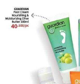 Promo Harga Guardian Foot Cream Nourishing Moisturizing Olive Butter 100 ml - Guardian