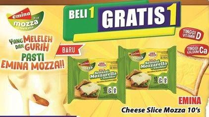 Promo Harga Emina Cheese Slice Mozza 150 gr - Hari Hari