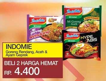 Promo Harga INDOMIE Mi Goreng Rendang, Aceh, Ayam Geprek per 2 pcs - Yogya