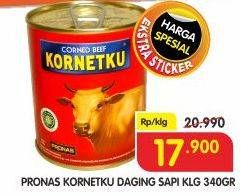 Promo Harga PRONAS Kornetku Corned Beef 200 gr - Superindo