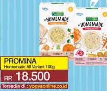 Promo Harga Promina Bubur Bayi Homemade All Variants 100 gr - Yogya