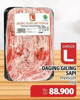 Promo Harga CHOICE L Daging Giling Sapi Premium 1 kg - Lotte Grosir