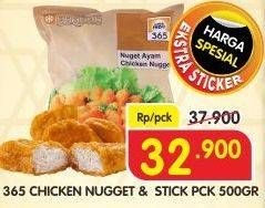 Promo Harga 365 Chicken Nugget / Stick 500 gr - Superindo