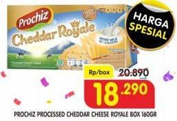 Promo Harga Prochiz Cheddar Royale 160 gr - Superindo