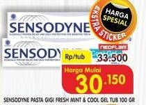 Promo Harga SENSODYNE Pasta Gigi Fresh Mint/Cool Gel 100 gr - Superindo