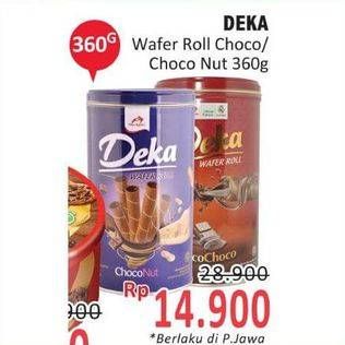 Promo Harga Dua Kelinci Deka Wafer Roll Choco Nut 360 gr - Indomaret