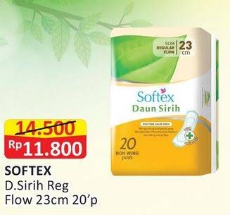 Promo Harga Softex Daun Sirih NonWing 23cm 20 pcs - Alfamart