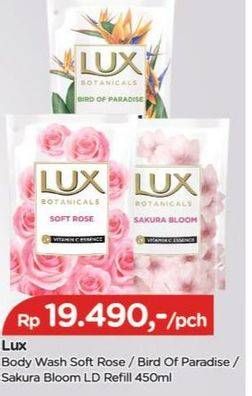 Promo Harga LUX Botanicals Body Wash Sakura Bloom, Bird Of Paradise, Soft Rose 450 ml - TIP TOP