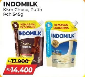 Promo Harga Indomilk Susu Kental Manis Plain, Cokelat 545 gr - Alfamart