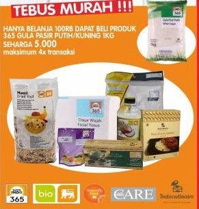 Promo Harga 365 Gula Pasir 1 kg - Superindo