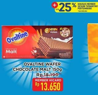 Promo Harga Nissin Wafer Ovaltine Chocolate Malt 150 gr - Hypermart