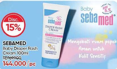 Promo Harga SEBAMED Baby Diaper Rash Cream 100 ml - Guardian