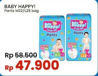 Promo Harga Baby Happy Body Fit Pants M32, L28 28 pcs - Indomaret