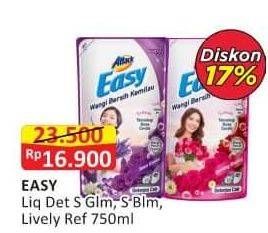 Promo Harga Attack Easy Detergent Liquid Sparkling Blooming, Lively Energetic, Sweet Glamour 750 ml - Alfamart