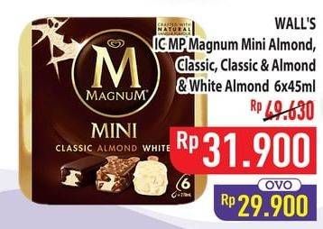 Promo Harga Walls Magnum Mini Almond, Classic Almond, Classic Almond White per 6 pcs 45 ml - Hypermart