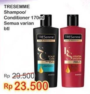Promo Harga TRESEMME Shampoo/Conditioner 170gr  - Indomaret