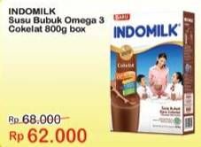 Promo Harga INDOMILK Susu Bubuk Omega 3 Cokelat 800 gr - Indomaret