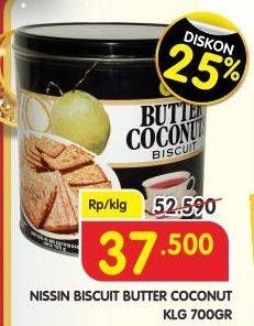 Promo Harga Nissin Biscuits Butter Coconut 650 gr - Superindo