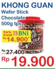 Promo Harga KHONG GUAN Wafer Stick Chocolate 500 gr - Indomaret