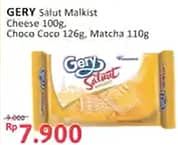 Promo Harga Gery Malkist Saluut Sweet Cheese, Saluut Chocolate, Saluut Matcha Latte 105 gr - Alfamidi