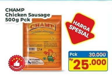 Promo Harga Champ Sosis Ayam 500 gr - Indomaret